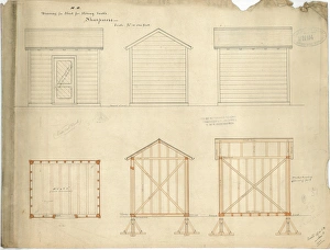 M.R. Sharpness Drawing Print - Shed Elevation [1877]