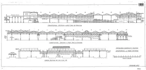 Edinburgh Prints: Edinburgh Waverley Station Print - Longitudinal Cross Sections