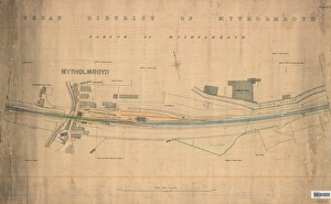 Railway Infrastructure Planning Prints: Mytholmroyd track plan