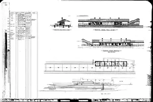 British Railway History Prints: Princes Risborough - Elevations towards Rails (Up Side) and Approach [1984]