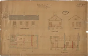 West Cornwall Railway Carbis Vale Station Building Print 1876