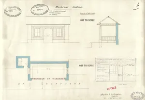 Cornwall Railway History Prints: Cornwall Railway - Menheniot Station Buildings [1891]