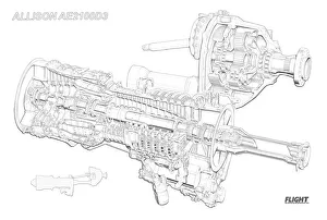 Aeroengines - Jet Cutaways Art Prints, Posters & Puzzles