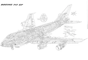 Cutaways/general aviation cutaways/boeing 747 sp cutaway drawing Cutaways/general aviation cutaways/boeing 747 sp cutaway drawing