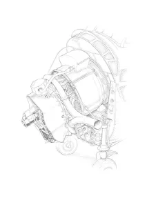 Sikorsky Cutaway Prints: Sikorsky S-55 Leonides Major Cutaway Print