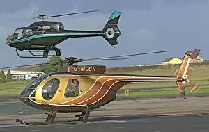 Images Dated 28th December 2004: Eurocopter EC120 and MD500 helicopters