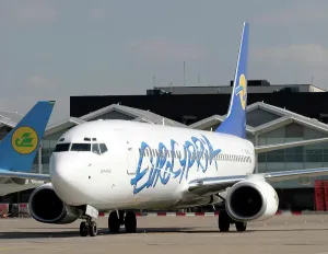 Boeing 737 Prints: Eurocypria 737-800 Print - BHX Taxy Departure