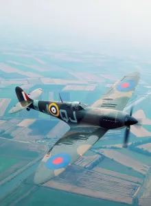 Services Prints: Supermarine Spitfire Print (AB910) - RAF Fighter Aircraft Image