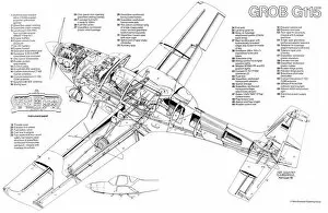 Images Dated 14th July 2005: Grob G115 Cutaway Poster