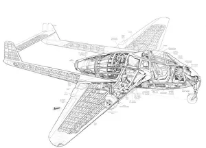 Cutaways/military aviation 1946 present cutaways/havilland vampire fi cutaway drawing Cutaways/military aviation 1946 present cutaways/havilland vampire fi cutaway drawing