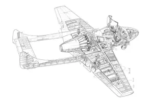 Cutaways/military aviation 1946 present cutaways/havilland vampire trainer cutaway drawing Cutaways/military aviation 1946 present cutaways/havilland vampire trainer cutaway drawing