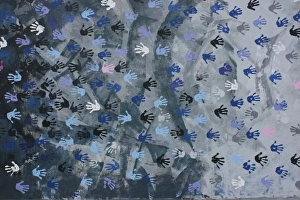 Abstract Hands Print