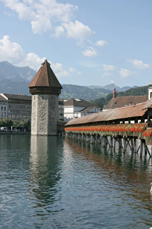 Chapel Bridge, The Kapellbrucke, Lucerne, Switzerland Chapel Bridge, The Kapellbrucke, Lucerne, Switzerland