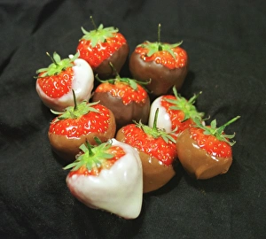 Commercial Use Photos Prints: Dipped strawberries
