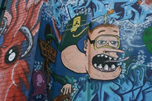 April Prints: English Graffiti Print, Exeter Devon UK