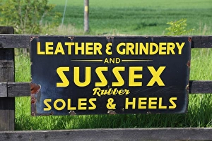 Leather Print Vintage Advertising Poster