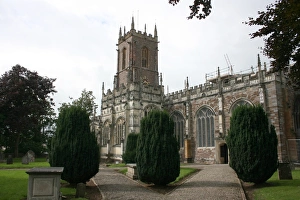 St Peter's Church Print, Tiverton, Devon