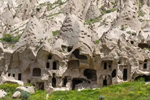 The abandoned rock carved village of Zelve, Zelve open air museum, Cappadocia, Turkey The abandoned rock carved village of Zelve, Zelve open air museum, Cappadocia, Turkey