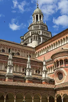 Abbey church, Certosa di Pavia monastery, Lombardy, Italy Abbey church, Certosa di Pavia monastery, Lombardy, Italy