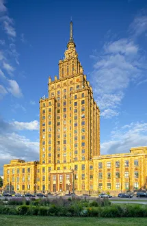 Latvia Prints: AWL Print: Academy of Sciences Building, Riga, Latvia