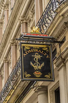 The Admiralty Pub sign ,London, England, UK The Admiralty Pub sign ,London, England, UK