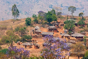 Adrica, Malawi, Lilongwe district. Typical village Adrica, Malawi, Lilongwe district. Typical village