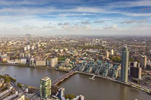 Aerial View of MI6 Building, London Print