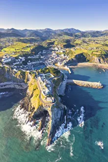 Aerial view of Luarca, Asturias, Spain Aerial view of Luarca, Asturias, Spain