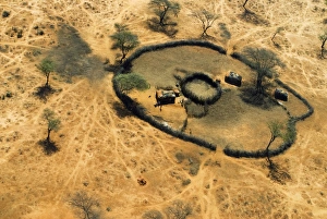 Aerial view of a Manyatta Aerial view of a Manyatta
