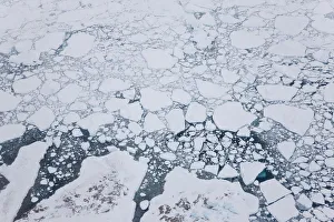 Aeriel view over sea ice, nr Kulusuk, Greenland Aeriel view over sea ice, nr Kulusuk, Greenland