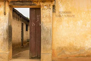 Africa, Benin, Ouidah. A house in Ouidah Africa, Benin, Ouidah. A house in Ouidah