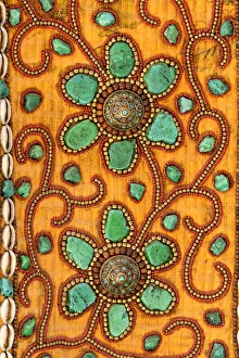 Africa, Morocco, Marrakesh, close up of embroidery Africa, Morocco, Marrakesh, close up of embroidery
