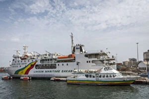 Dakar Collection: Africa, Senegal, Dakar. The ferry Aline Sitoe Diatta in the port