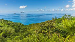 Africa, Seychelles, Praslin. View from the hike to Anse Lazio Africa, Seychelles, Praslin. View from the hike to Anse Lazio