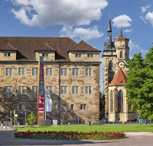 Altes Schloss Castle at Schlossplatz Square and Stiftskirche Church, Stuttgart, Baden-Wurttemberg, Germany Altes Schloss Castle at Schlossplatz Square and Stiftskirche Church, Stuttgart, Baden-Wurttemberg, Germany