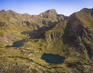 Andorra, Ordino, Arcalis, View of the Tristania Lakes Andorra, Ordino, Arcalis, View of the Tristania Lakes