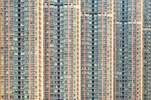 Apartment block towers in Tseung Kwan O, Sai Kung District, New Territories, Hong Kong Apartment block towers in Tseung Kwan O, Sai Kung District, New Territories, Hong Kong
