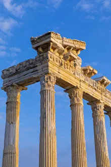 Apollo Temple Print: Ancient Architecture of Side, Turkey