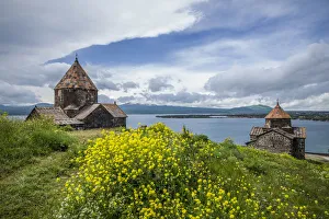 Armenia, Lake Sevan, Sevan, Sevanavank Monastery, church exterior Armenia, Lake Sevan, Sevan, Sevanavank Monastery, church exterior