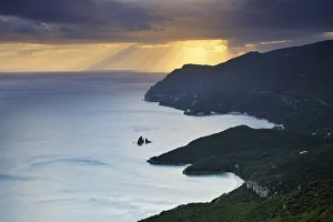 Atlantic Ocean Coastline Europe Prints: Arrabida mountain range (Serra da Arrabida), Portugal