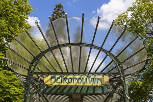 Art Nouveau metro station, Paris, France Art Nouveau metro station, Paris, France