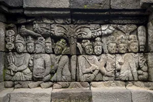Print of Borobudur Temple Frieze