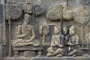 Print of Borobudur Temple Frieze