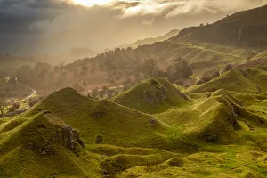 Atmospheric sunrise above Llangattock Escarpment in the Brecon Beacons National Park Atmospheric sunrise above Llangattock Escarpment in the Brecon Beacons National Park
