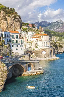 Atrani Village Print at Sunset, Amalfi Coast