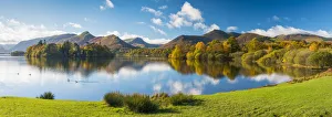 Autumn Reflections in Derwent Water, Lake District National Park, Cumbria, England Autumn Reflections in Derwent Water, Lake District National Park, Cumbria, England