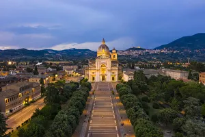 The Basilica of St. Mary of the Angels, Assisi, Perugia district, Umbria, Europe The Basilica of St. Mary of the Angels, Assisi, Perugia district, Umbria, Europe
