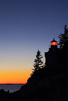 Bass Harbor Lighthouse at Twilight, Acadia National Park, Maine, USA Bass Harbor Lighthouse at Twilight, Acadia National Park, Maine, USA