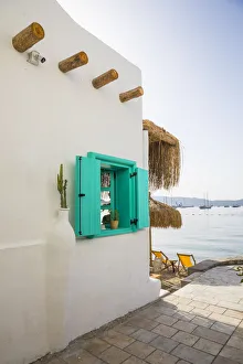Beachfront Cafe Print, Bodrum, Turkey