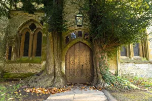 Beautiful doorway to St. Edwards Church, Stow-on-the-Wold, Cotswolds, Gloucestershire Beautiful doorway to St. Edwards Church, Stow-on-the-Wold, Cotswolds, Gloucestershire